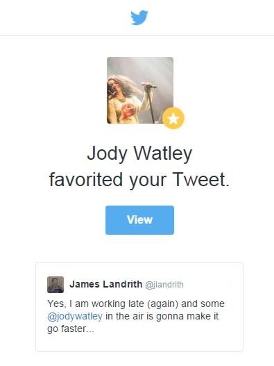 Jody Watley Twitter Post