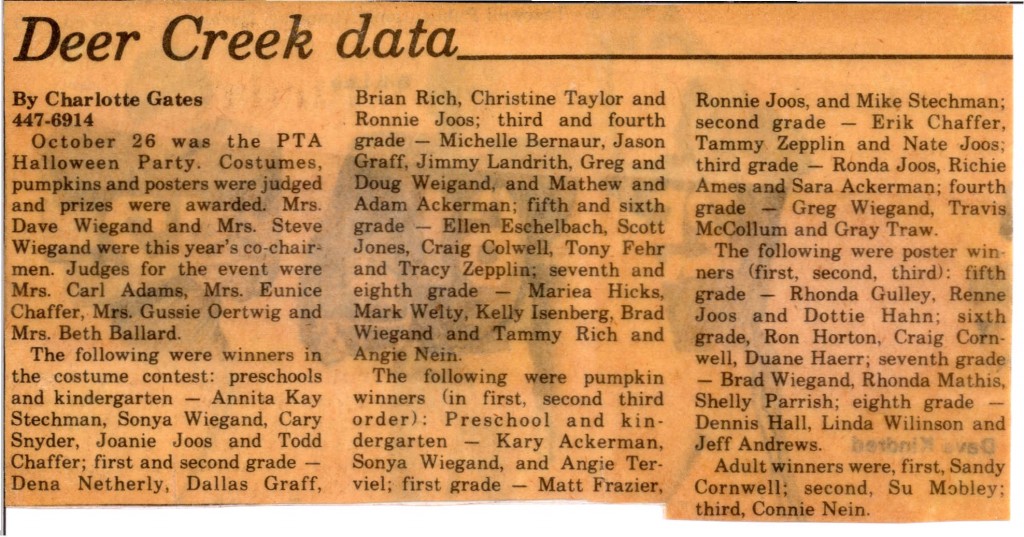 1979-11-01 (Tazewell County News) PTA Halloween Party